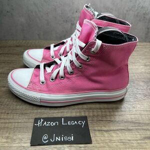 Converse~Women’s~Chuck Taylor All Star Pink Double Tongue Hi Top Sneakers~Size 6